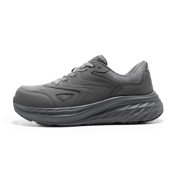Men's Comfortable Steel Toe Work Shoes - GREY - 6